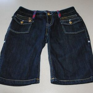 Coogi Brand Shorts 7/8 Dark Wash Inseam 11"